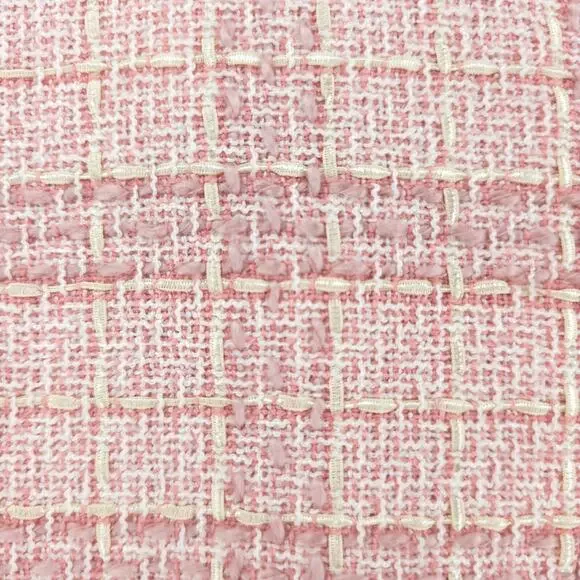 Jaclyn Smith 6 Vintage 90s Twee Quiet Luxury Coquette Tweed Fringe Short Blazer - Picture 13 of 16